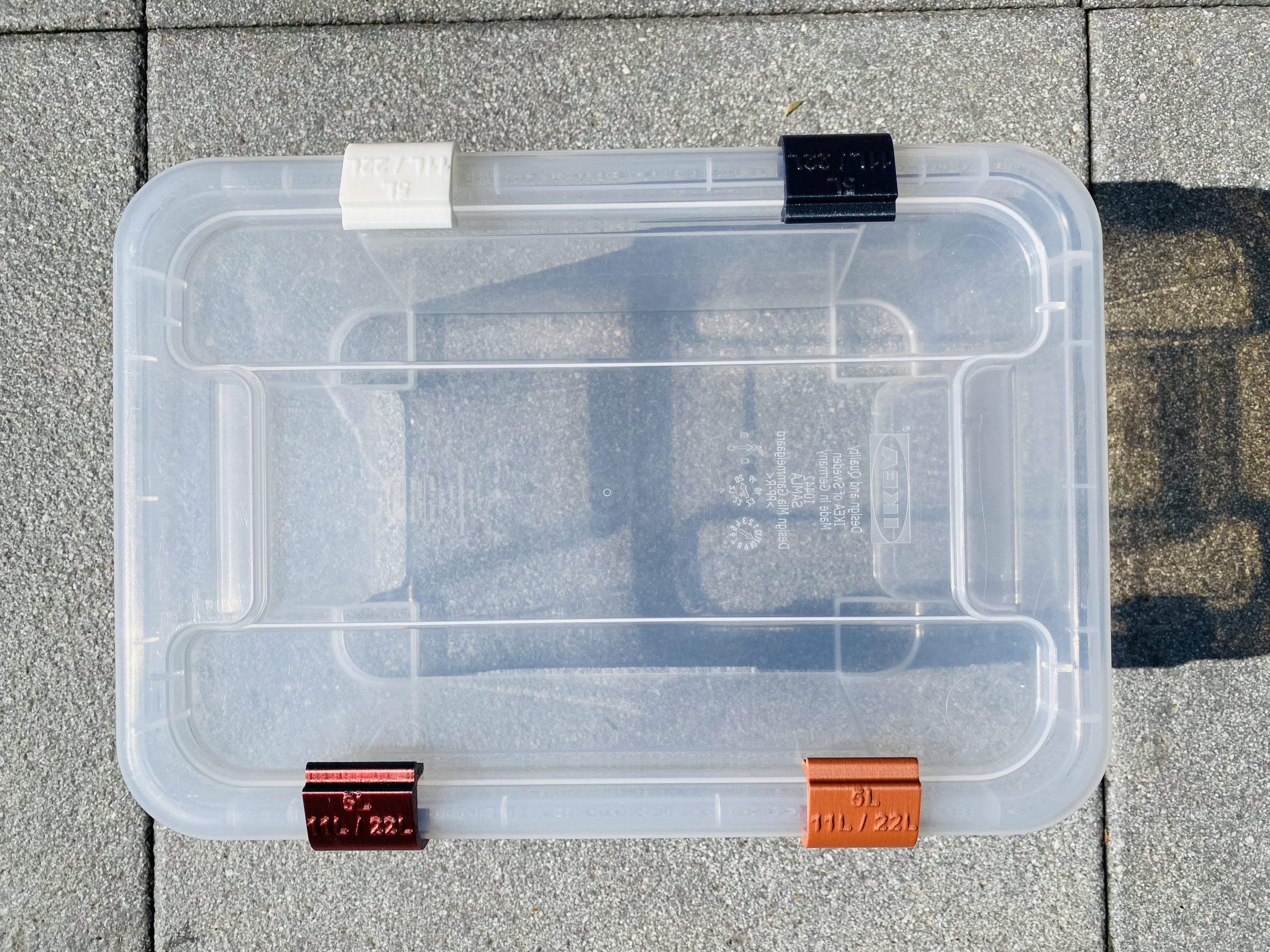 Deckelclip für IKEA Samla Box (4er-Set)