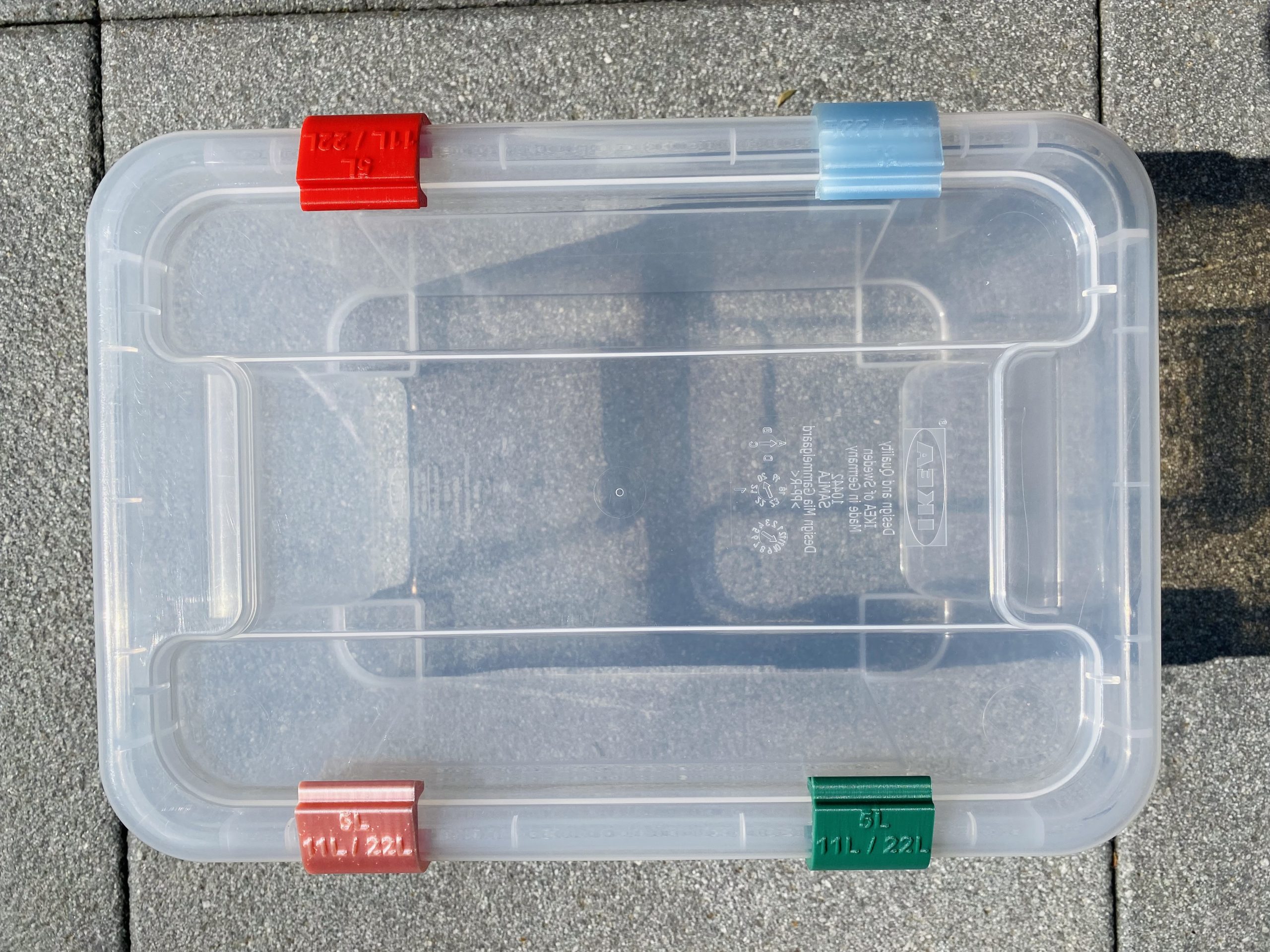 Deckelclip für IKEA Samla Box (4er-Set) – Bild 3