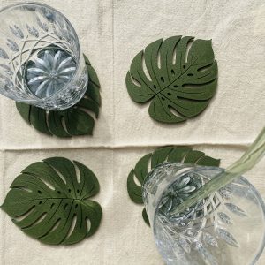 Monstera Blatt Glasuntersetzer