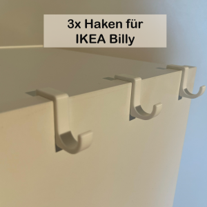 Haken für IKEA Billy (3er-Set)