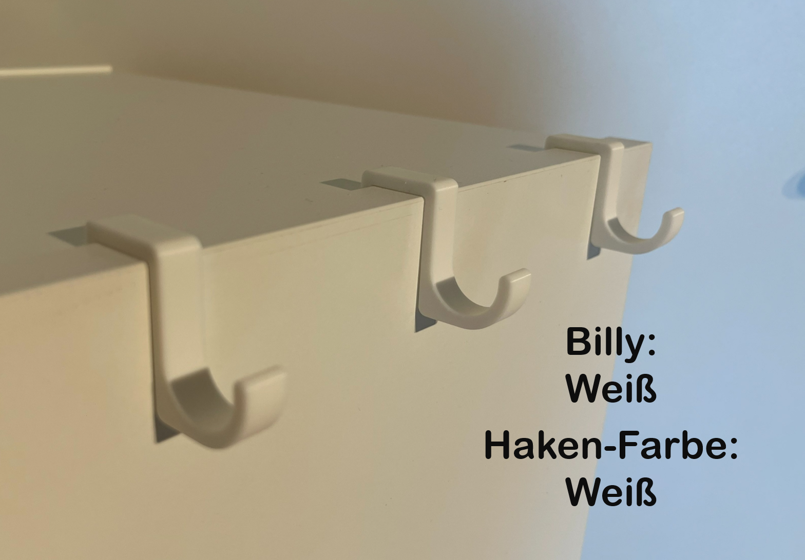 Haken für IKEA Billy (3er-Set) – Bild 2