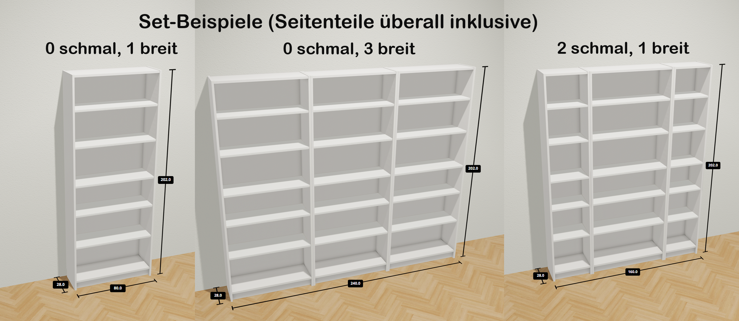 Stuckleisten für IKEA Billy Regal – Bild 5