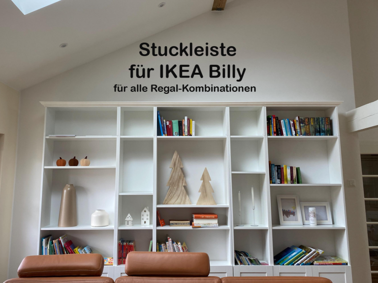 Stuckleisten für IKEA Billy Regal